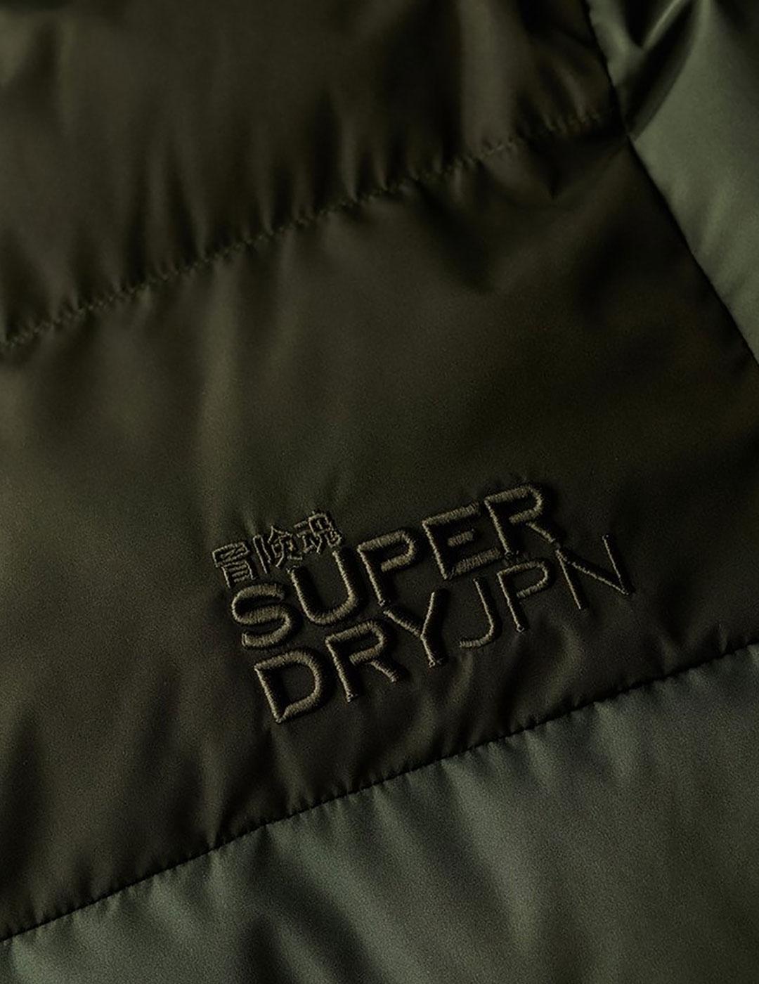 Cazadora acolchada Superdry verde para hombre