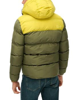 Cazadora acolchada Superdry verde oliva para hombre