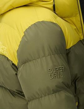 Cazadora acolchada Superdry verde oliva para hombre