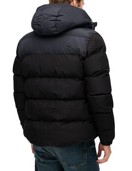 Cazadora acolchada Superdry negra para hombre