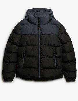 Cazadora acolchada Superdry negra para hombre