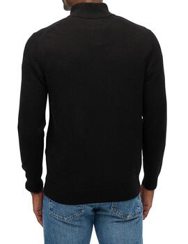 Jersey Superdry negro con cremallera