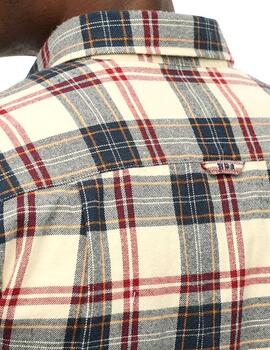 Camisa de franela Superdry para hombre a cuadros
