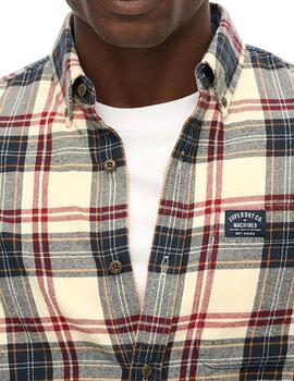 Camisa de franela Superdry para hombre a cuadros