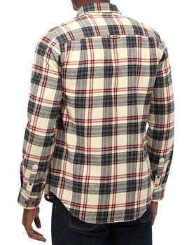 Camisa de franela Superdry para hombre a cuadros