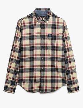 Camisa de franela Superdry para hombre a cuadros