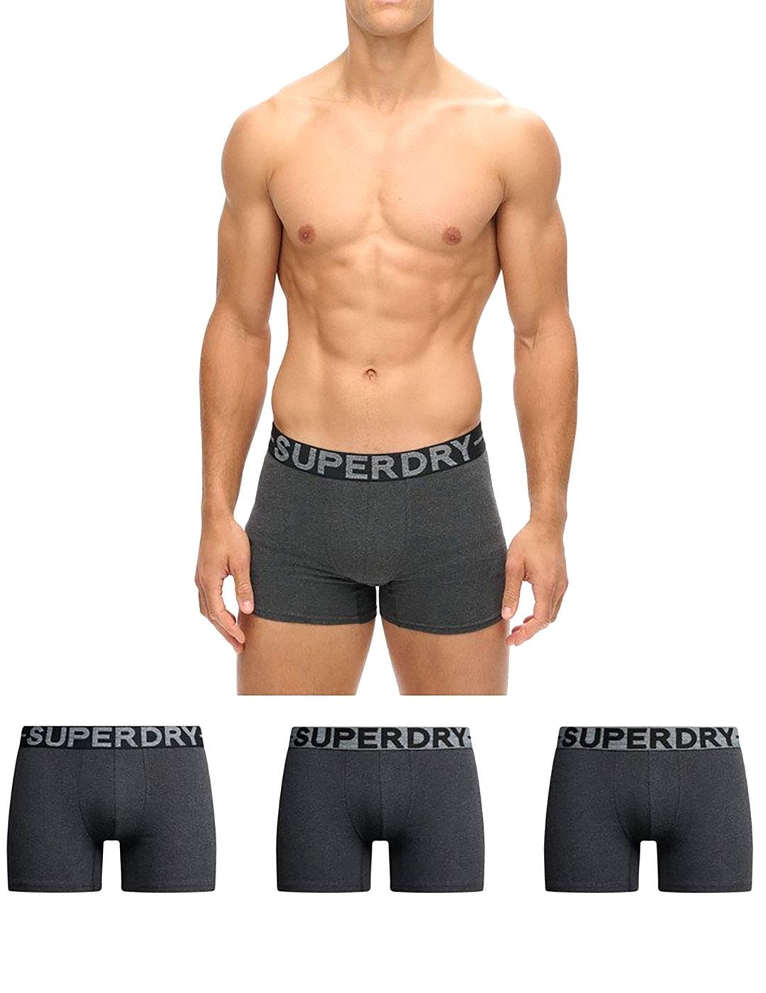 Ropa interior Superdry gris para hombre