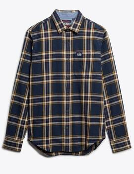 Camisa de franela Superdry para hombre a cuadros