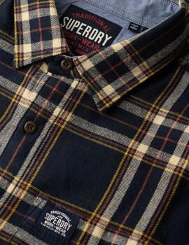 Camisa de franela Superdry para hombre a cuadros