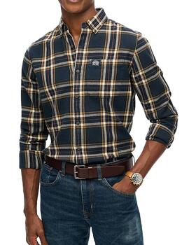 Camisa de franela Superdry para hombre a cuadros