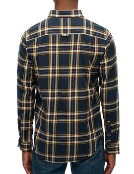 Camisa de franela Superdry para hombre a cuadros