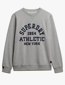 Sudadera Superdry Vintage Athletic gris para hombre