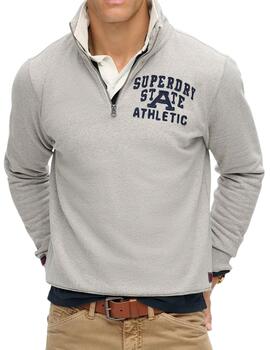 Sudadera Superdry State Athletic gris para hombre
