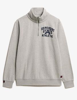 Sudadera Superdry State Athletic gris para hombre