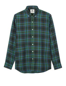 Camisa Altona Dock de cuadros verdes para hombre