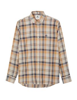 Camisa Altona Dock de cuadros beige para hombre