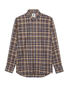 Camisa Altona Dock de cuadros marrones para hombre
