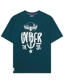 Camiseta Altona Dock ancla verde