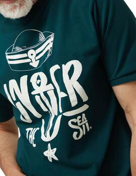 Camiseta Altona Dock ancla verde