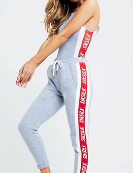 Body Siksilk Phoenix gris para mujer