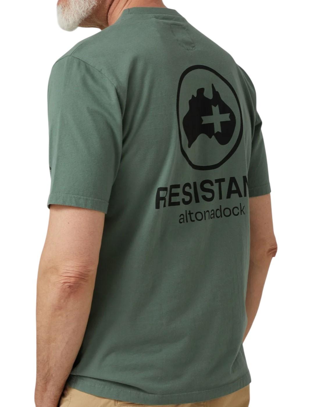 Camiseta básica Altona Dock Resistant verde