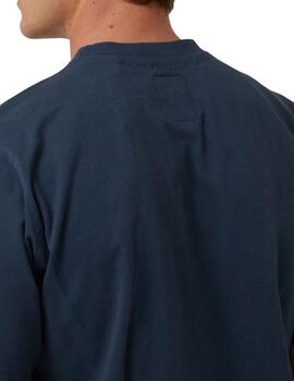 Camiseta básica Altona Dock azul marino