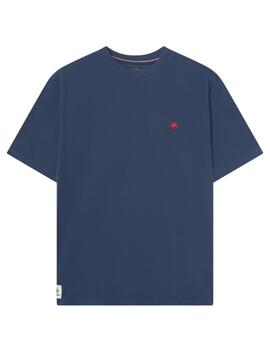 Camiseta básica Altona Dock azul marino