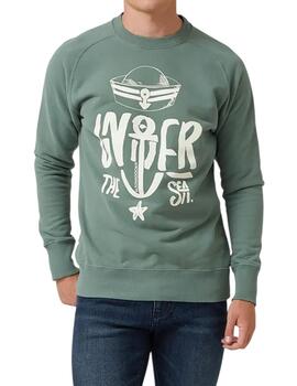 Sudadera Altona Dock ancla verde