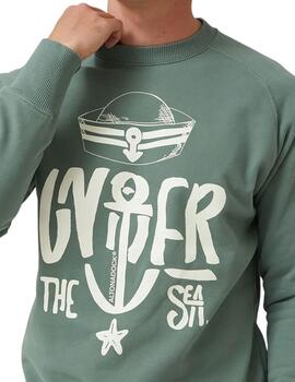 Sudadera Altona Dock ancla verde
