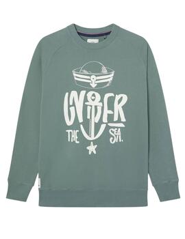 Sudadera Altona Dock ancla verde