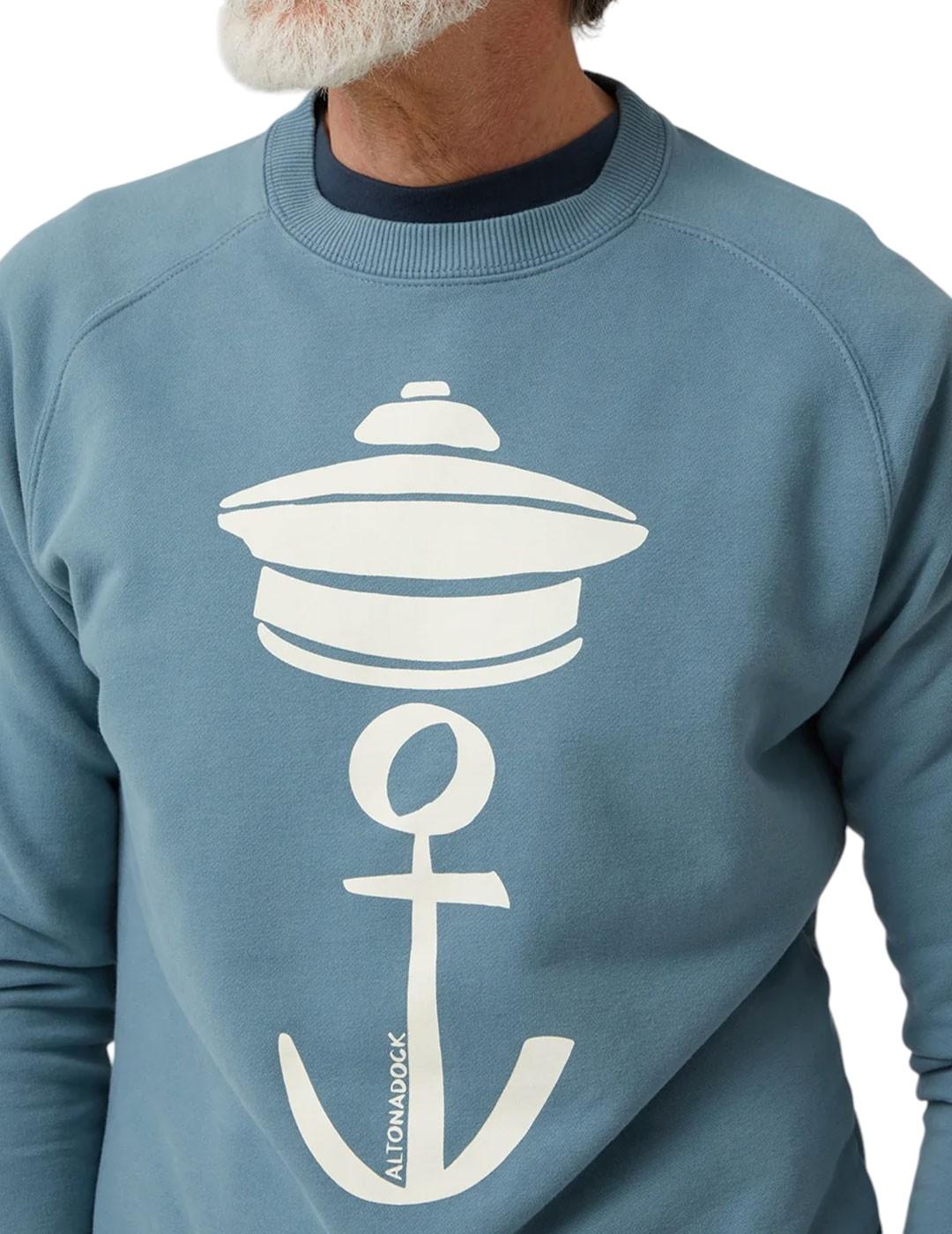 Sudadera Altona Dock ancla azul