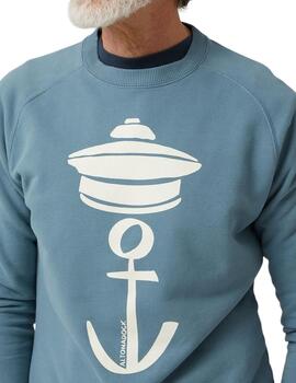 Sudadera Altona Dock ancla azul
