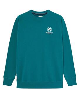 Sudadera Altona Dock Resistant azul de cuello redondo
