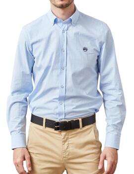 Camisa Altona Dock para vestir de cuadros azules