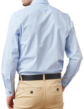 Camisa Altona Dock para vestir de cuadros azules
