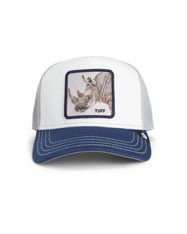 Gorra Goorin Bros rinoceronte blanca y azul