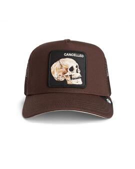 Gorra Goorin Bros calavera marrón