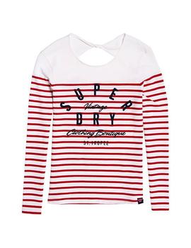 Camiseta Superdry Callie Twist roja para mujer