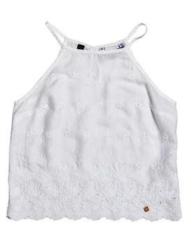 Top cropped Lotte Vest blanco para mujer
