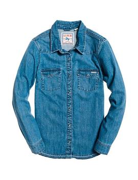 Camisa vaquera Superdry Western Denim para mujer