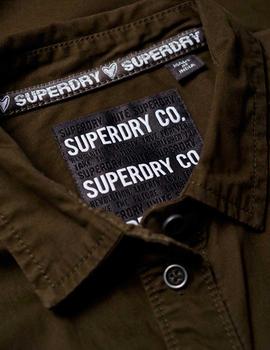 Camisa Superdry Military shirt negra para mujer