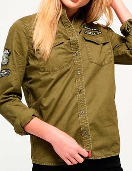 Sobrecamisa Superdry Rookie Patch Military mujer