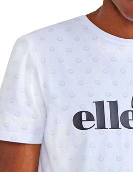 Camiseta Ellesse Smiley blanca para hombre