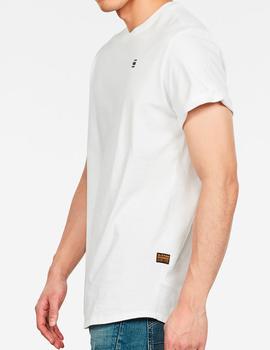 Camiseta G Star Raw blanca lisa para hombre