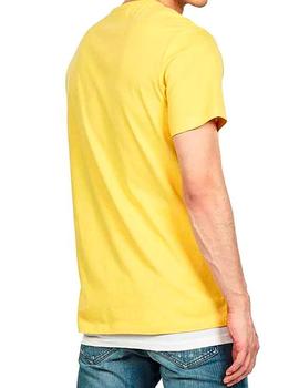 Camiseta G Star Raw amarilla para hombre