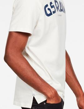 Camiseta GSRaw blanca para hombre