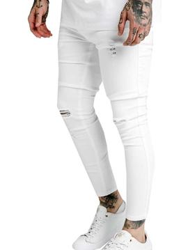 Pantalones blancos online skinny hombre