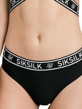 Parte abajo Siksilk Bikini negro para mujer