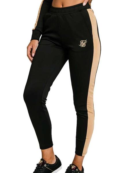 chandal siksilk negro y dorado