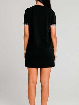 Vestido Siksilk negro básico Core Tech mujer